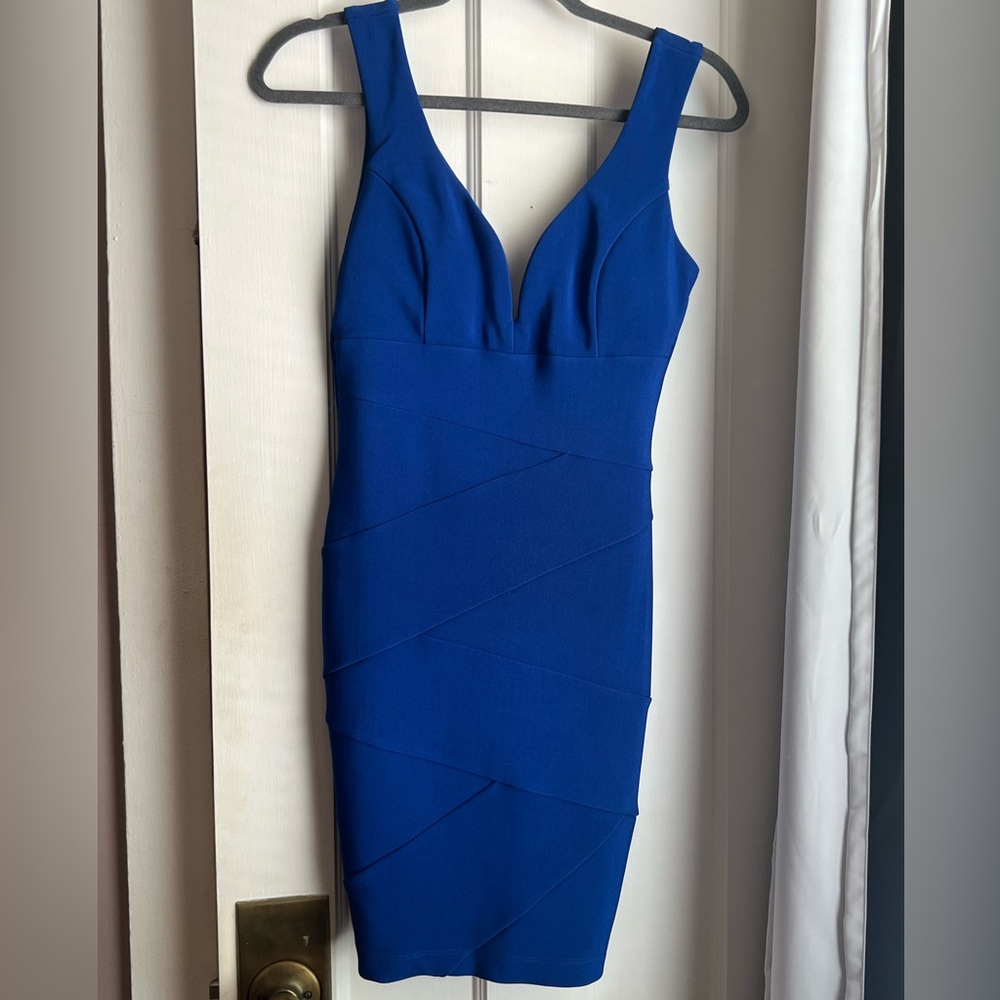 Windsor Royal Blue Bodycon Mini Dress